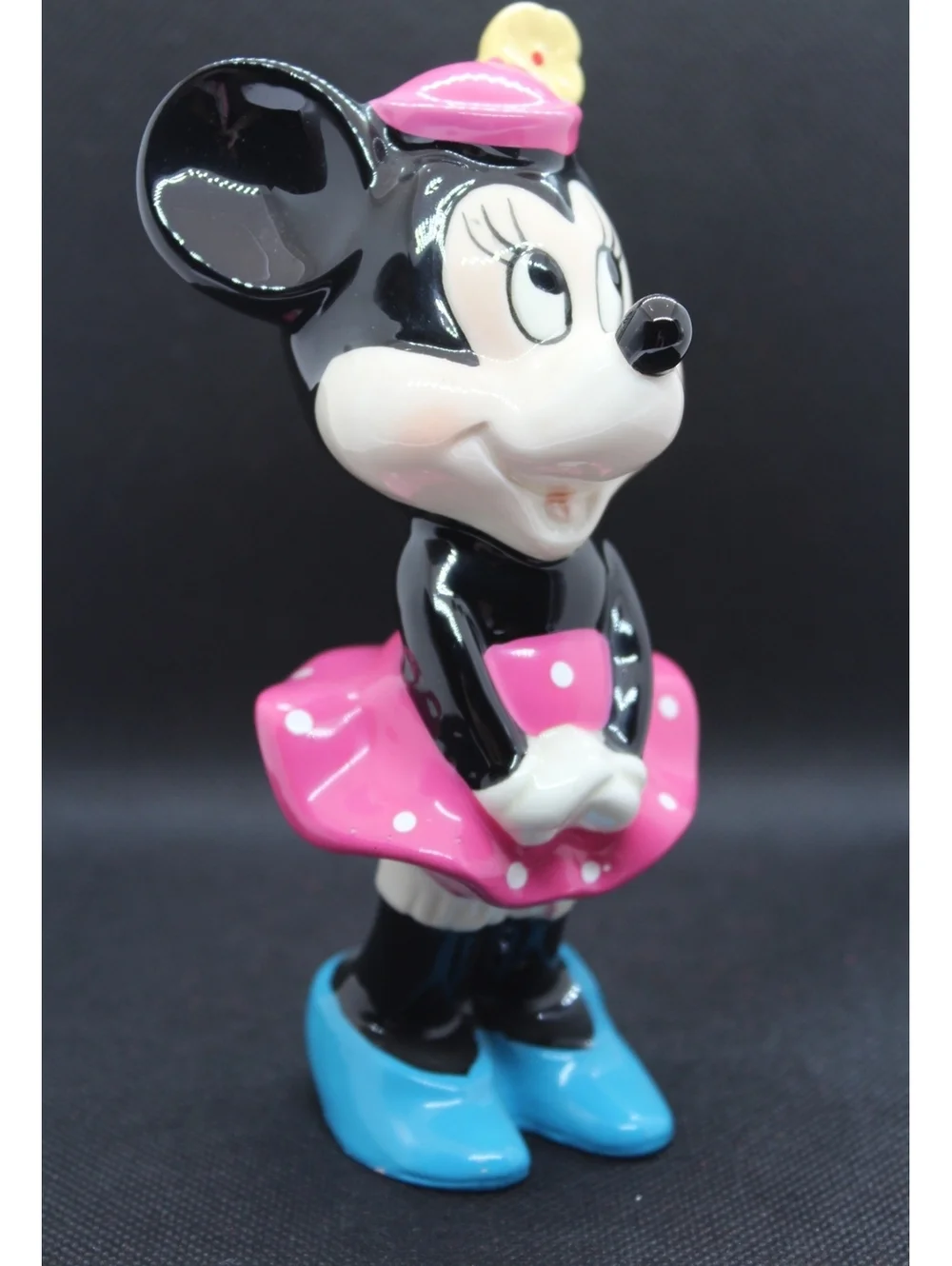 VTG 1970s Walt Disney Productions Japan Mickey & Minnie Mouse Figurines Lot of 2